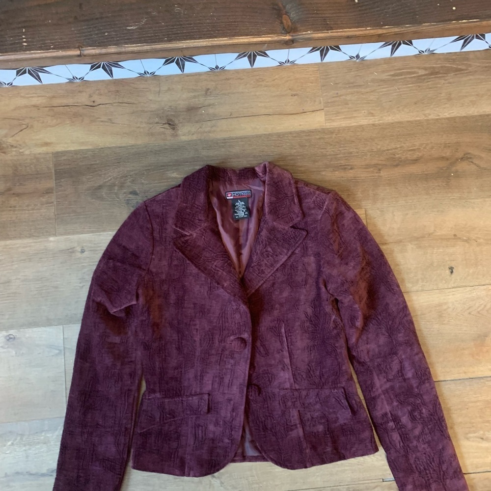 HOTKISS Elegant Burgundy Blazer size L